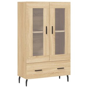 vidaXL Dulap &icirc;nalt, stejar Sonoma, 69,5x31x115 cm, lemn prelucrat