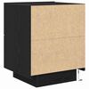 vidaXL Dulap de noapte Stejar Negru 45 x 40 x 55 cm Lemn compozit