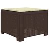 vidaXL Canapea de Grădină cu 1 Loc cu Pernă Aspect Rattan PP Maro