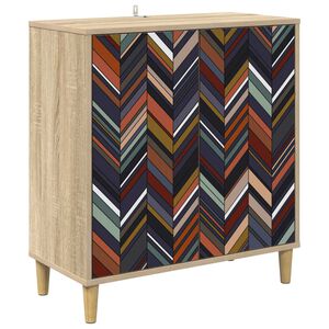 vidaXL Bufet OMMEN Sonoma 69 x 33 x 75 cm Lemn prelucrat