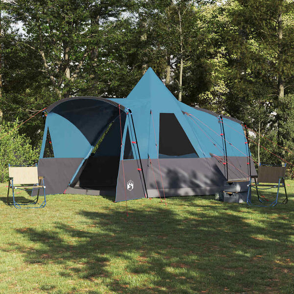 vidaXL Cort Teepee cu acoperiș albastru 720 x 465 x 295 cm