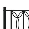 vidaXL Tăblie de pat de schimb metalică, negru, 100 cm