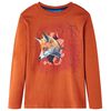 Tricou de copii cu m&acirc;neci lungi ruginiu deschis, 92