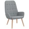 vidaXL Scaun de relaxare, gri deschis, material textil