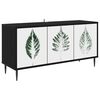 vidaXL Cabinet TV HANAU 102 x 33 x 51 cm Stejar Negru Lemn prelucrat