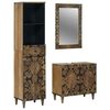 vidaXL Set de mobilier pentru baie 3 buc. Maro 62 x 33 x 58 cm