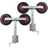 vidaXL Set suport remorcă pentru barcă cu roți duble 2 buc. 59 - 84 cm