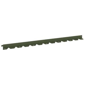 vidaXL Margine pentru gazon 10 buc. 102 x 4 x 4 cm Oțel Verde măsliniu