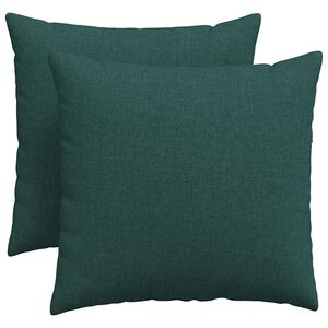 vidaXL Perne pentru canapea 2 pcs Verde &icirc;nchis 50 x 50 cm țesătură