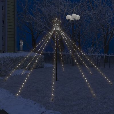 vidaXL Cascadă lumini pom Crăciun interior/exterior 400 LED-uri 2,5 m