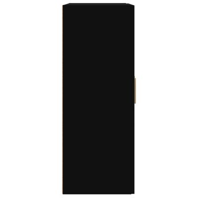 vidaXL Dulap de perete, negru, 69,5x32,5x90 cm, lemn prelucrat