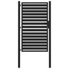vidaXL Poarta de gradina incuiata neagra 100x150 cm aluminiu