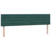 vidaXL Pat box spring cu saltea, verde &icirc;nchis, 180x210 cm, catifea
