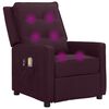 vidaXL Fotoliu electric de masaj, violet, material textil