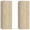 vidaXL Comode TV, 2 buc., stejar Sonoma, 30,5x30x90 cm, lemn prelucrat