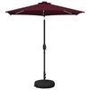 vidaXL Parasol de grădină cu lumini LED și bază 230 x 230 cm Poliester