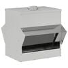 vidaXL Feeder pentru pui Argintiu 40,5 x 45 x 41 cm Oțel Galvanizat