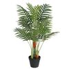 vidaXL Palmier artificial cu 3 trunchiuri, verde, 85 cm, PP