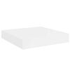 vidaXL Rafturi de perete, 2 buc., alb extralucios, 23x23,5x3,8 cm, MDF