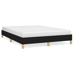 vidaXL Cadru de pat fără saltea, negru, 140x200 cm, textil