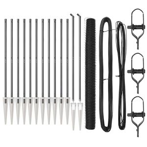 vidaXL St&acirc;lp de gard. Gri