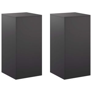 vidaXL Suport pentru plante 2 pcs Negru 40 x 40 x 80 cm Oțel