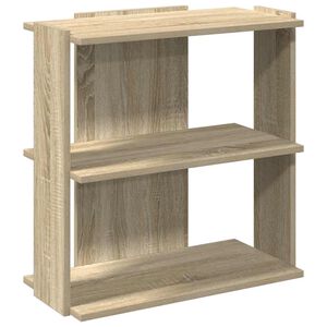 vidaXL Bibliotecă cu 3 niveluri, stejar sonoma, 60x30x60 cm, lemn