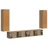 vidaXL Pe perete 4 pcs Stejar Artizanal