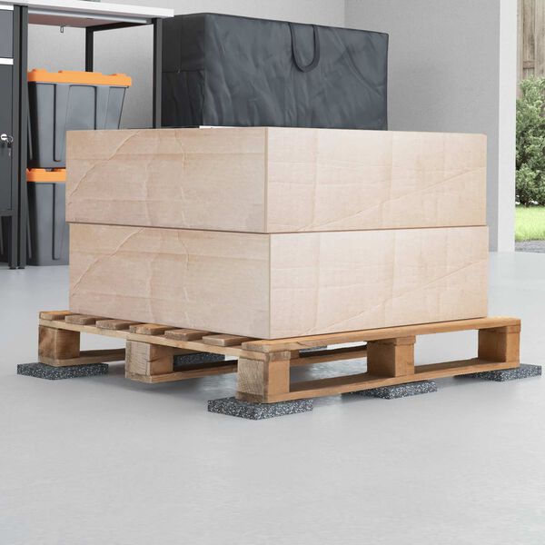 vidaXL Rolex din cauciuc Negru Cauciuc