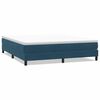 vidaXL Pat cu arcuri fără saltea Albastru &icirc;nchis 180x210 cm catifea
