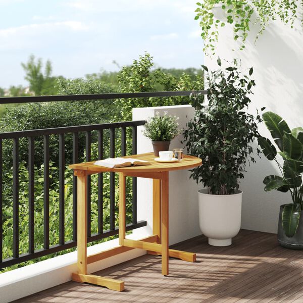vidaXL Masă de balcon pliabilă, 90x60x72 cm, lemn masiv de acacia