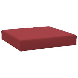 vidaXL Pernă pentru taburet din paleți, roșu vin, material textil