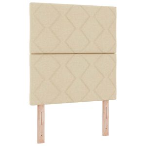 vidaXL Tăblie cap cu headboard Crem 80 cm Piele artificială