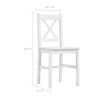 vidaXL Set de mobilier de bucătărie, 11 piese, alb, lemn de pin