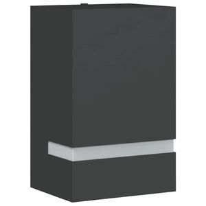 vidaXL Lampă exterioară de perete, negru, oțel inoxidabil