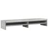 vidaXL Suport de monitor, gri beton, 100x24x16 cm, lemn prelucrat