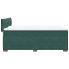 vidaXL Pat box spring cu saltea, verde închis, 160x200 cm, catifea