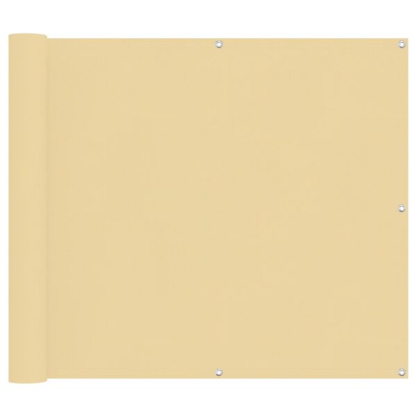 vidaXL Ecran de balcon Nisipiu 100 x 200 cm Material Oxford