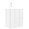 vidaXL Ecran de baie Mat 120 x 70 x 137 cm Aluminiu & Panou PP