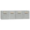 vidaXL Dulapuri TV de perete 2 buc. gri beton 60x36,5x35 cm lemn