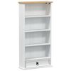 vidaXL Dulap pentru CD-uri Alb 52 x 17.5 x 103 cm Lemn de pin masiv