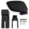 vidaXL Cotieră auto negru 12x29x(32-46) cm ABS