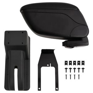 vidaXL Cotieră auto negru 12x29x(32-46) cm ABS