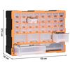 vidaXL Organizator cu 38 de sertare, 52 x 16 x 37,5 cm