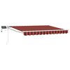vidaXL Marchiză retractabilă manuală cu led-uri 3 x 2 m
