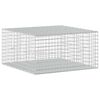 vidaXL Gabion cu s&acirc;rmă de 3,5 mm și plasă de 5x5 cm 100x100x50 cm
