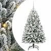 vidaXL Brad de Crăciun artificial 120 cm 150 LED-uri Alb cald