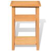 vidaXL Masă de capăt cu raft de reviste, 27 x 35 x 55 cm, stejar masiv