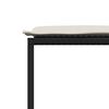 vidaXL Set mobilier de grădină cu perne, 9 piese, negru, poliratan