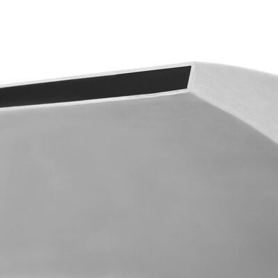 vidaXL Fântână de piscină, oțel inoxidabil 45x30x65 cm, argintiu